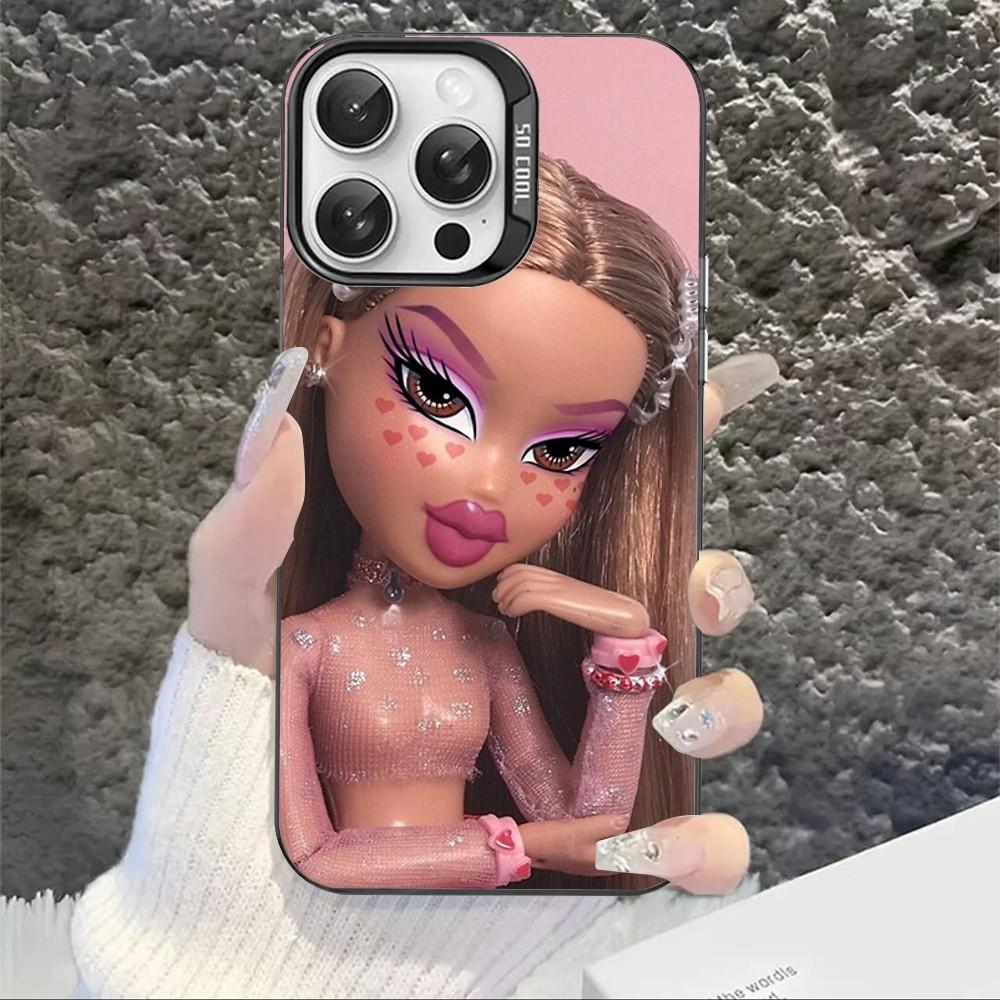 Cute Bratz Doll Phone Case For IPhone 16 15 14 13 12 11 Pro Max X XR XSMAX 8 7 Plus Matte Shockproof Back Cover