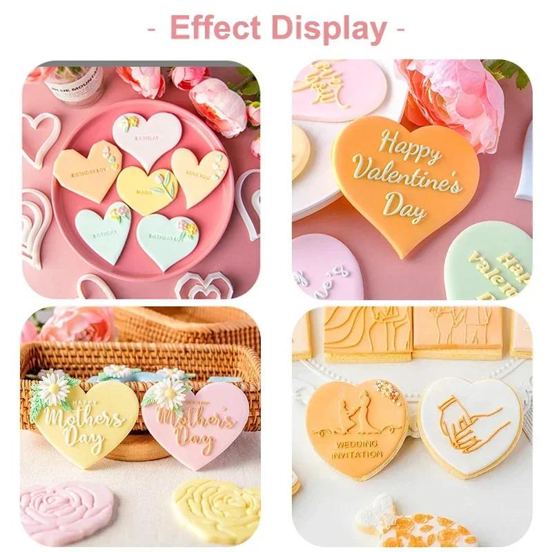 Mini Geometrische Herzform Keksform Valentinstag Liebesherz Ausstechform Fondant Ausstecher Kuchen Dekorieren Backwerkzeug