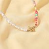 Women's Necklace Bohemian Style Colored Clay Pearl Clavicle Chain