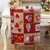 Christmas Dinner Table Decoration Restaurant Chair Cover 2024 New Year Decor Chair Back Covers Christmas Decoration