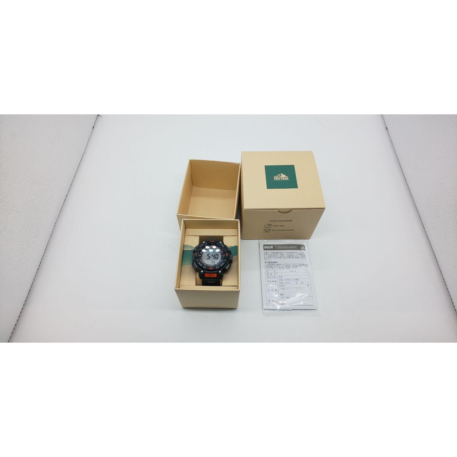 Б/у [Casio] Protrek Climber Line Солнечные часы из биомассы PRG-340-1JF Мужские Черные