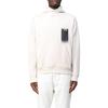 Calvin Klein Solid Color Printed Hooded Long Sleeve Sweatshirt Men sweatshirt White J30J321890-ACF