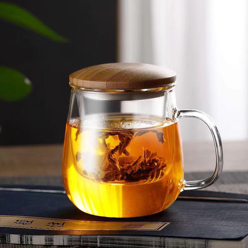 Shangqi Guanshan Heat-Resistant Glass Tea Infuser Mug