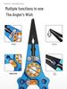 New Multifunctional Stainless Steel Fishing Pliers: Line Cutter, Fish Controller, Lead Foil Cutter, and Special Lure Pliers.