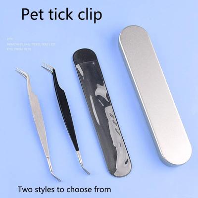 Strumento Professionale 2 In 1 per la Rimozione delle Zecche Pinzette per Zecche in Acciaio Inossidabile per Gatto Cane Rimozione Rapida Efficace delle Zecche per Animali Domestici