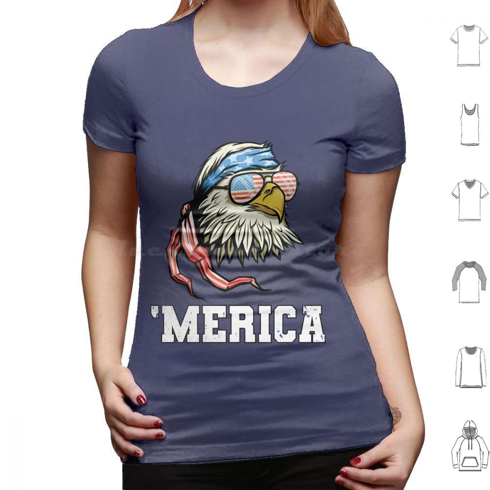 4th Of July Merica Bald Eagle Patriotic Veteran T Shirt 6xl Cotton Cool Tee Eagle Bald Eagle Mericaw Memorial Day Veterans Day