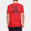 Under Armour Project Rock Iron Paradise Loose Fit Crew Neck Short Sleeve T-Shirt Men T-Shirts Red 1351586-608