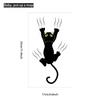 Speelse Zwarte Kat Toilet Sticker Verwijderbare Zelfklevende Decal voor Badkamer WC Huisdecoratie