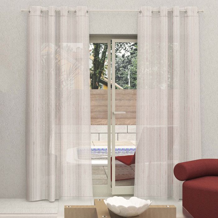 Voile à oeillets 135x250 cm CHARLIE, par Soleil d'Ocre