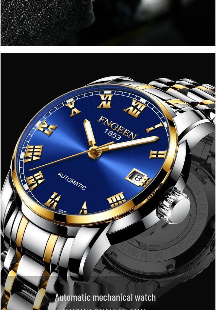 Orologio Meccanico Automatico Impermeabile da Uomo Fenzun 2020 con Calendario Vuoto