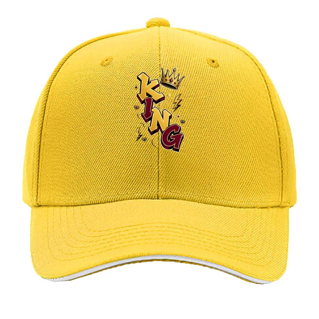 Royal Crown Street Lettering Emblem Sandwich Baseball Cap Sun Cap Outdoor Workouts Hat