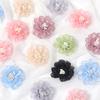 2/5/10Pcs 5cm Organza Chiffon Fabric Flowers DIY Wedding Dress Clothing Shoes Hats Decoration Hairpin Jewelry Accessories
