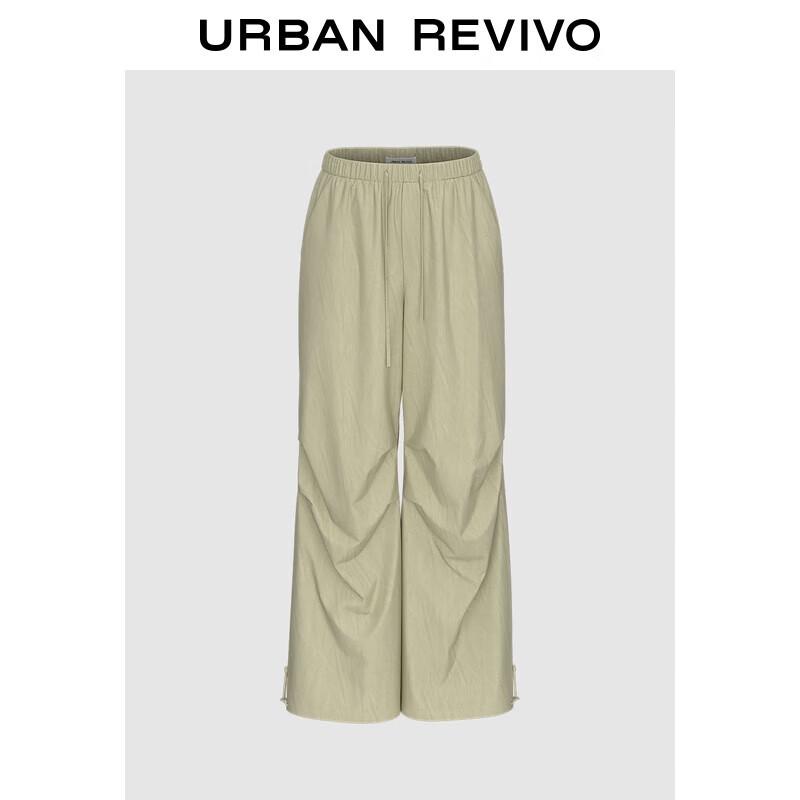 UR 2025 Women s Casual Workwear Pleated Wide-Leg Pants XS