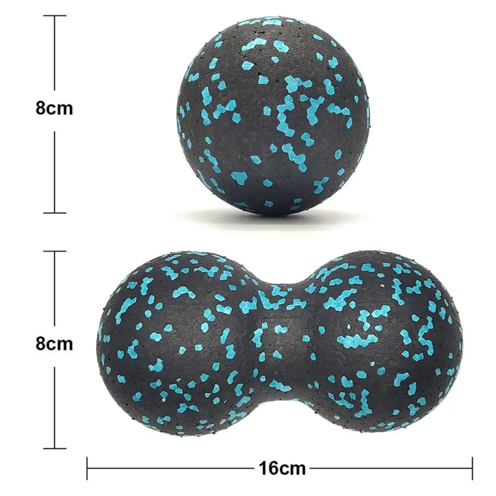 Massage Ball Double Lacrosse Ball Mobility  Peanut Ball for Self-Myofascial Release Deep Tissue Massage Tool