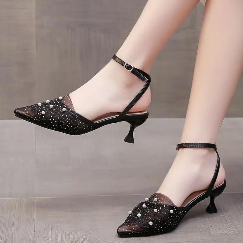 Fashion Outdoor Closed Sandals for Women 2025 Luxury Daily On Offer Casual Low Price Trending Woman Shoes Sales Summer Asian Size Shoe