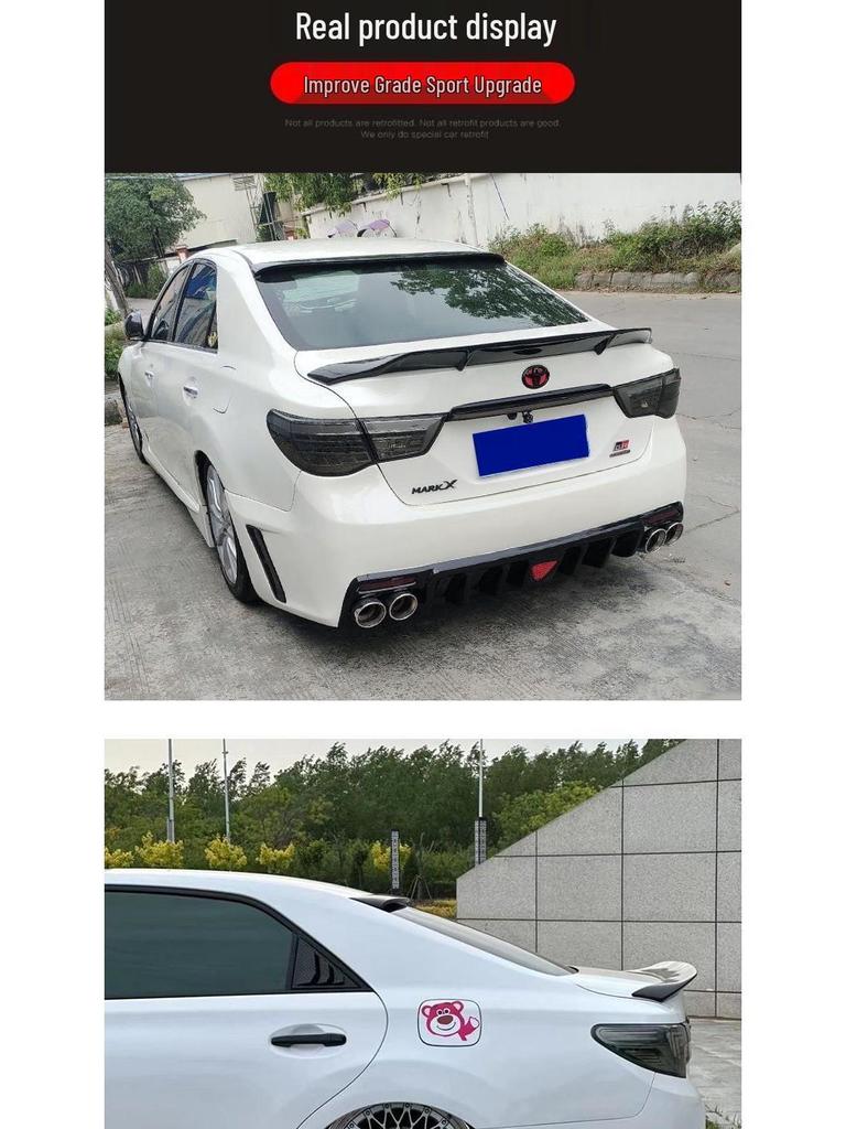 ABS Ducktail Spoiler for Toyota Reiz (2005-2017), tailored fit, no drilling needed.