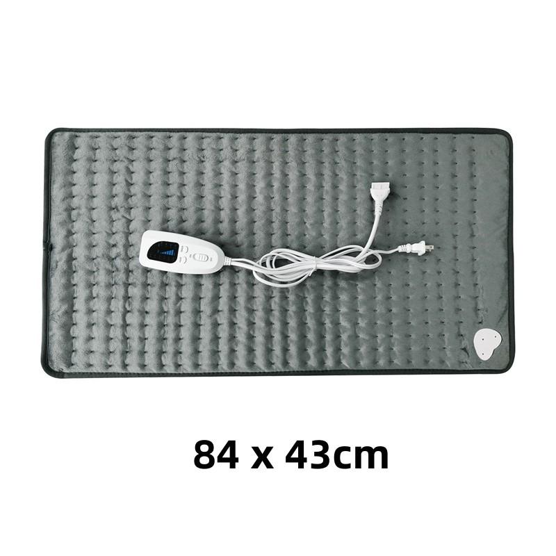 

Electric Heating Pad 84 x 43cm Neck Shoulder Waist Leg Back Pain Relief Big Heating Blanket Winter Heater Warmer UL 120V US темно серый