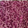 1/3Yard Gradient Full Shiny Sequin Fabric Embroidered Netting Material for Wedding Dresses Evening Gowns Cheongsam Sequin Fabric