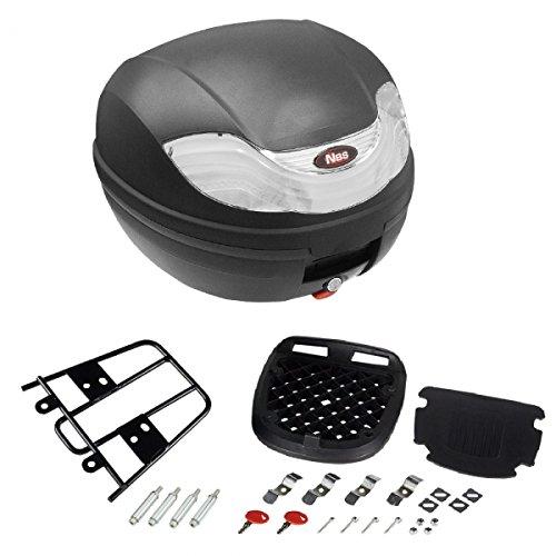 

Bike Parts Center Rear Box 32L Rear Carrier Set (Black/Silver) & (for DIO110/LEAD125)