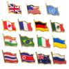 9 Bucăți Broșă Durabilă Ac pentru Copii în Formă de Drapel Național Broșă Elegantă pentru Rever Material Aliaj pentru Ținută la Modă
