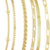 European and American style bracelets, high-end, personalized, light luxury chain gold jewelry, silver titanium steel niche jewelry for women