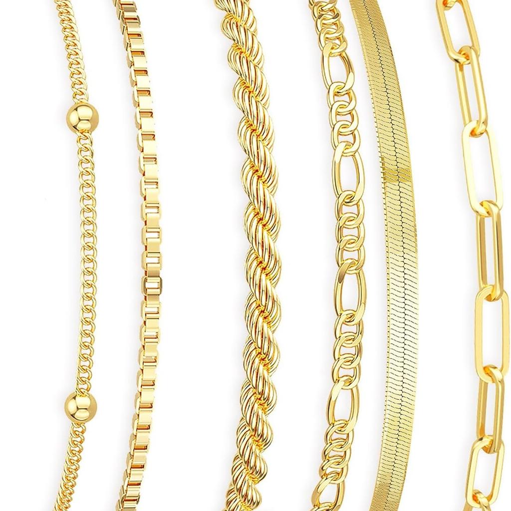 European and American style bracelets, high-end, personalized, light luxury chain gold jewelry, silver titanium steel niche jewelry for women