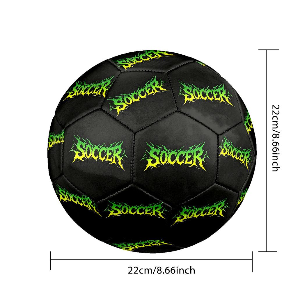 1pc Soccer Flame Art Size 5 Soccer Ball Professional Match Training Football Indoor &Outdoor Sports Ball Lightweight Durable c6526