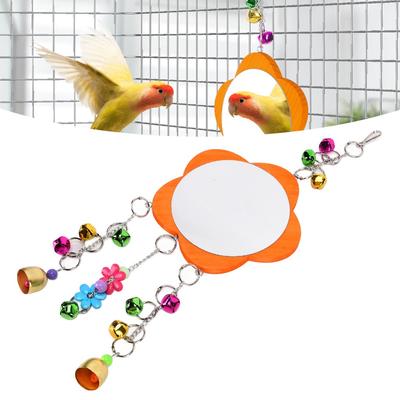 Non Toxic Chicken Hanging Mirror Broken Resistant Rooster Toy Mirror  Pet Chickens