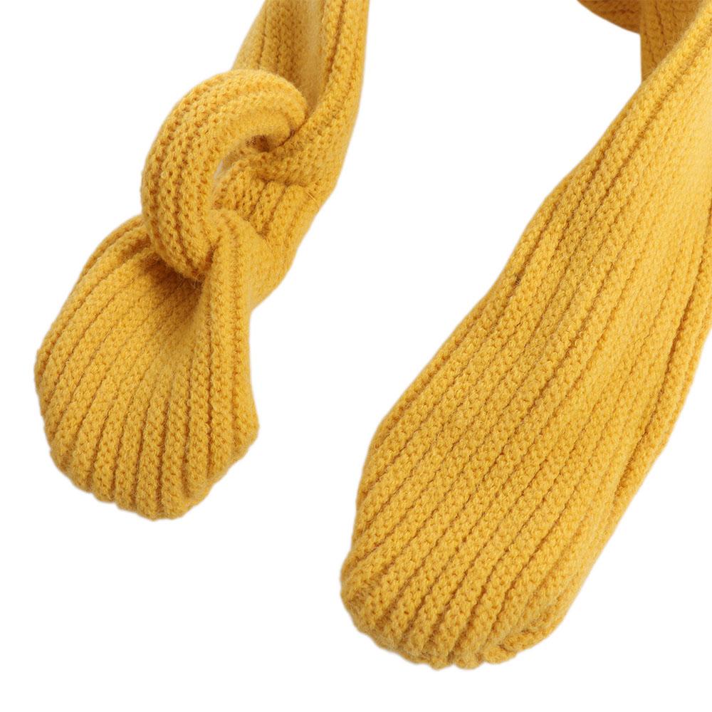Solid Color Boys Girls Scarf Korean Style Winter Knit Scarves Simple Kids Knitted Scarf Baby
