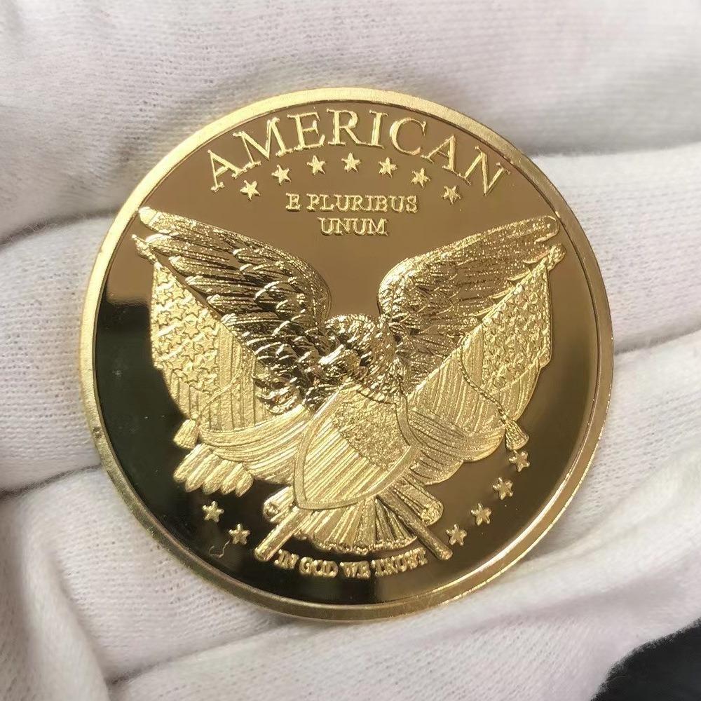 Statue of Liberty Medal of Honor Challenge Coin Commemorative Gift Metal Medal Collection Gift, Blocks