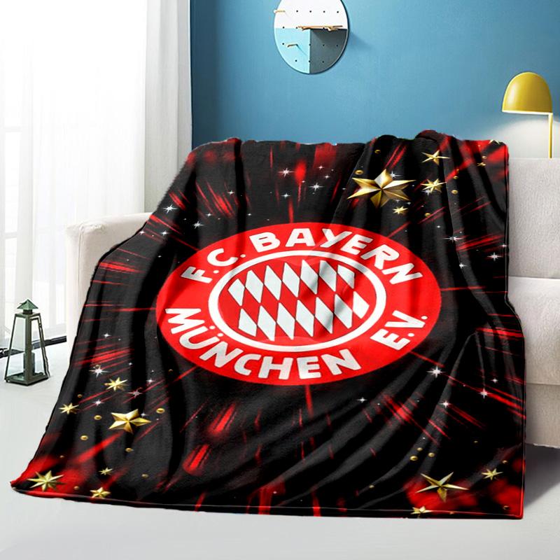 Munich FC Artwork Printed Throws Blanket Soft Flannel Blankets for Couch Bed Gifts for Men Women Picnic Blanket Christmas Gifts
