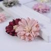 Handmade Microfiber Chrysanthemum Flower Wreath Hair Clip Accessory