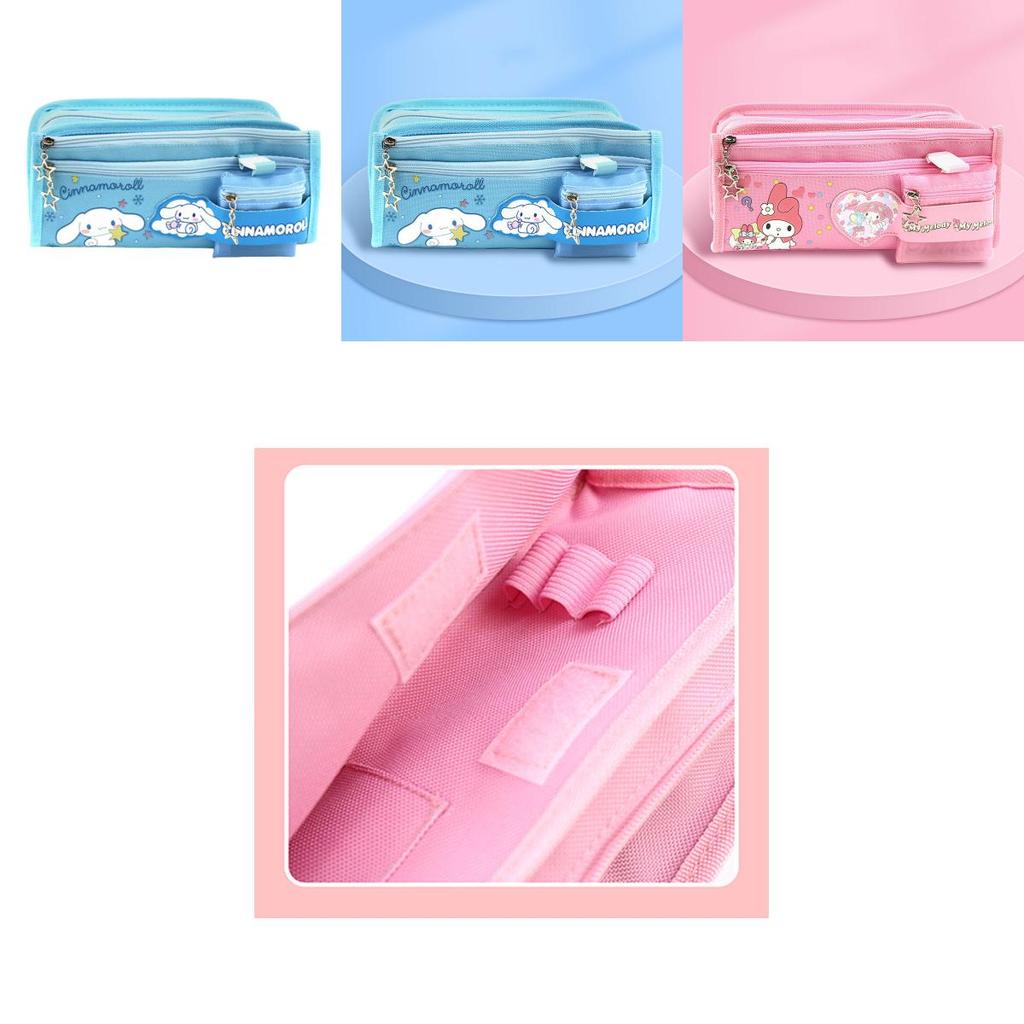 Sanrio Melody Kuromi Canvas Pencil Case Coin Purse For Students