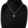 Leilani Hawaiian Jewelry Star Honu (Sea Turtle) & Scroll Engraved Pendant Necklace for Men, 925 Sterling Silver (Includes 50cm Rope Chain)