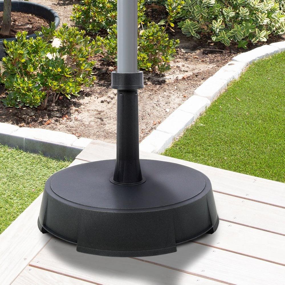 Anthracite Concrete Garden Umbrella Base 15 Kg