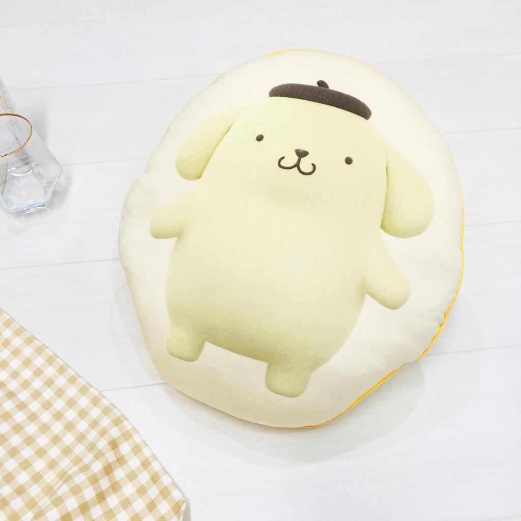 MORIPiLO Χαρακτήρες Sanrio Pompompurin Μαξιλάρι Σώματος Μικροΐνες Βελούδινο Παιχνίδι Μαξιλάρι Ύπνου 30x40x10cm Κίτρινο από Morishita Makura (Αυτοκόλλητο Μαξιλάρι)