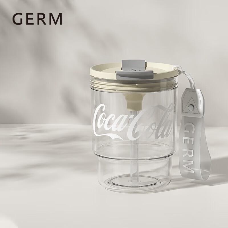 Germ Tritan Bamboo Slip Design Straw Water Bottle