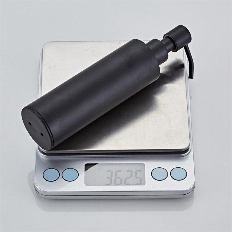 200ml Stainless Steel Soap Dispenser Round Pump Coated Black Hand Pump Soap For Soil Kitchen Bathroom | Liquid Soap Dispensers
