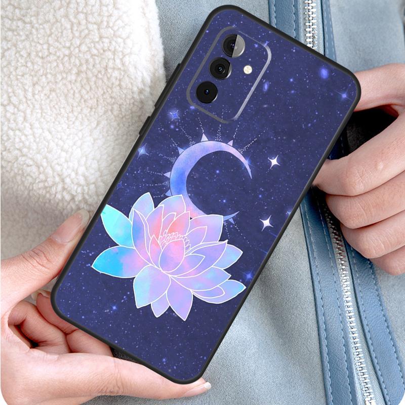 Lotus Flower Phone Case For Samsung Galaxy A55 A35 A25 A15 A51 A71 A12 A32 A52 A13 A33 A53 A14 A34 A54