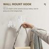 Crochets muraux de salle de bain Crochets vintage en fer pour suspendre les vêtements 6 pièces Blanc