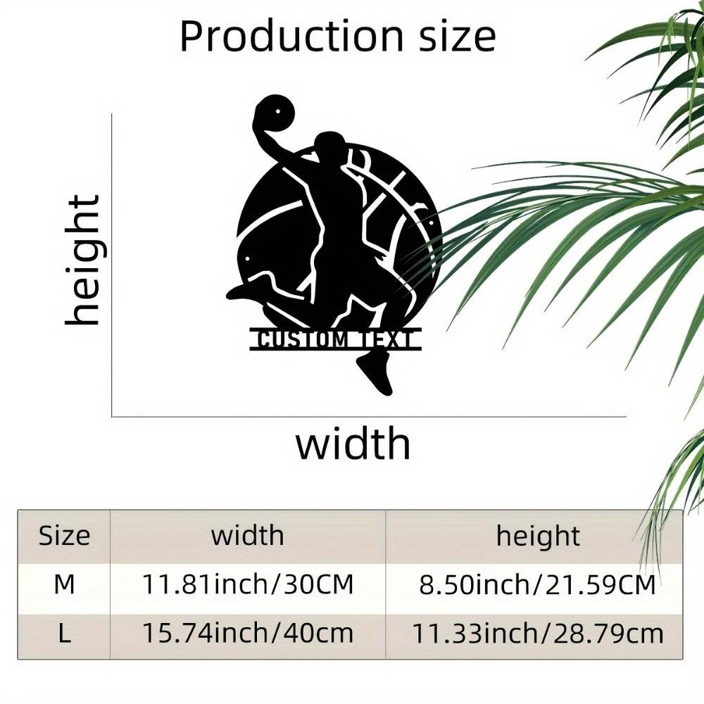 Metal Sign Basketball Player Wall Art Home Decor Personalized M