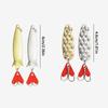 Set de 10 Bucăți Aur și Argintiu Metal Jig Lingură Spinner Atrăgător Pescuit Wobbler Momeală Set Cu Cutie Accesorii Pescuit Kit Pentru Pescuit