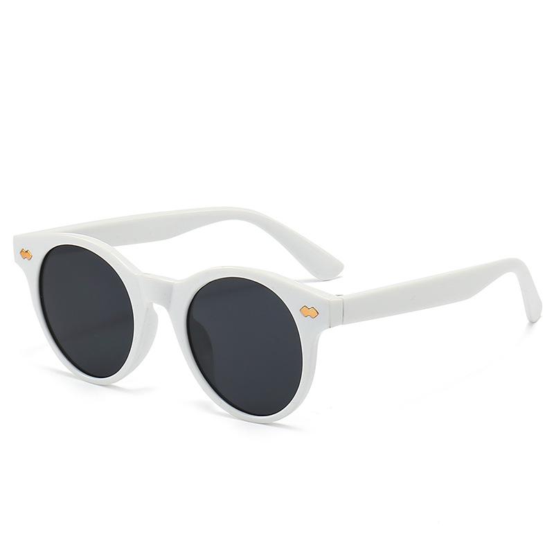 JYL TS Round Sunglasses With Rivets Style For Men Women M5341