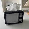 Decorative Vintage TV Tissue Box Ornament Anti Drop Vintage TV Model Toy  Children/Kids