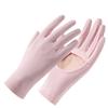 Sunscreen Gloves for Women's Ice Silk Summer Anti-ultraviolet Outdoor Thin Cycling Driving Anti Slip Palm Hollow Gloves
