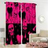 2D Flat Printing  JIT 2pcs   Curtains (Without Rod) Gothic Curtains Creative Modern Curtains Versatile Polyester Fabric Curtains