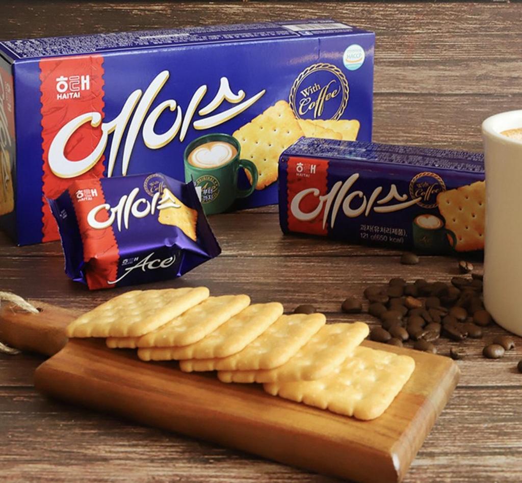Haitai Ace Crackers Crispy Savory Biscuit 364g x 3 Pack