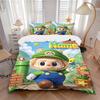 Custom Name Super Plumber Game Character Print 3Pcs Bedding Set Duvet Cover With 2 Bedro Pillowcase Home Birthday Gift