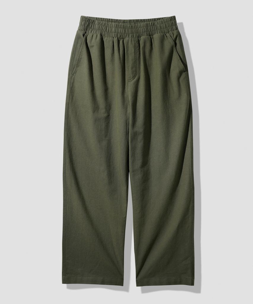 PERSTEP Cool Mix Linen-Like Straight Fit Long Pants Khaki Khlp4702