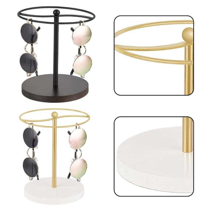 Sunglasses Organizers Display Stand Gold/Black Eyeglass Organizers Stylish Eyewear Display Holder for Any Setting